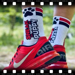 SneakFreaxx Chaussettes Sneak Woof Puppy Rouge